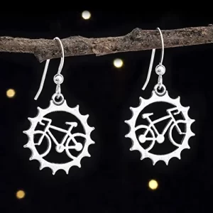 sterling silver bicycle earrings spokeasy etcetera store shop