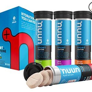 nuun sport caffeine electyrolyte drink