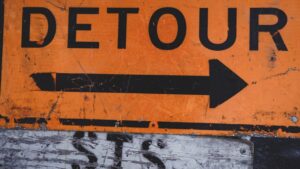 detour train crossing salvage store trailer pannier to ride or not blog post