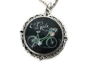 necklace inspiration enjoy the ride bicycle