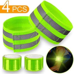 4 pcs green reflective band