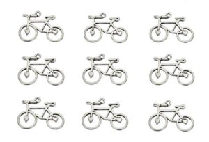 silver bicycle charms DIY jewelry