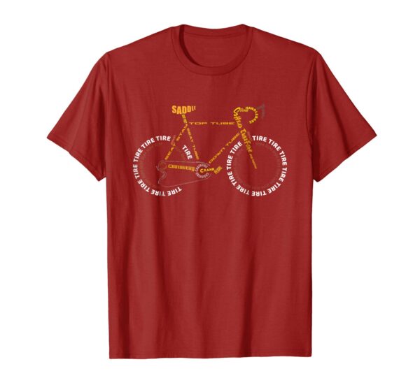 Bicycle Anatomy Tee Shirt