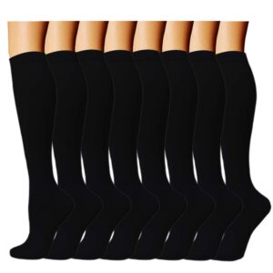 black compression socks legs