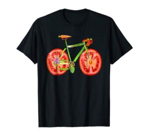 vegetarian bicycle rider T-shirt tee