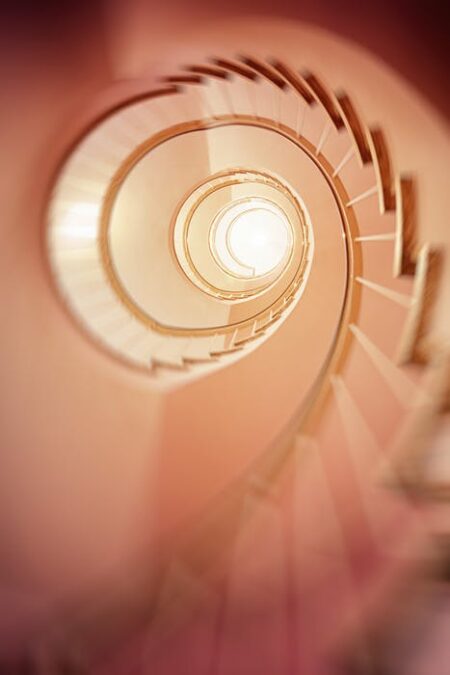 staredown spiral stairs staircase climb spokeasy blog post