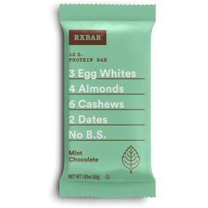 rx bar mint chocolate protein