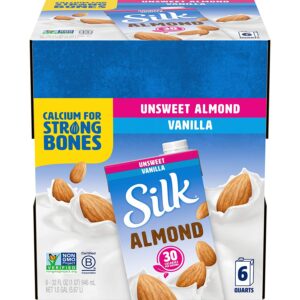 silk almond milk vanilla unsweetened