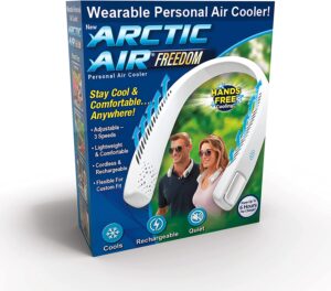 ontel arctic air portable wearable personal cooling