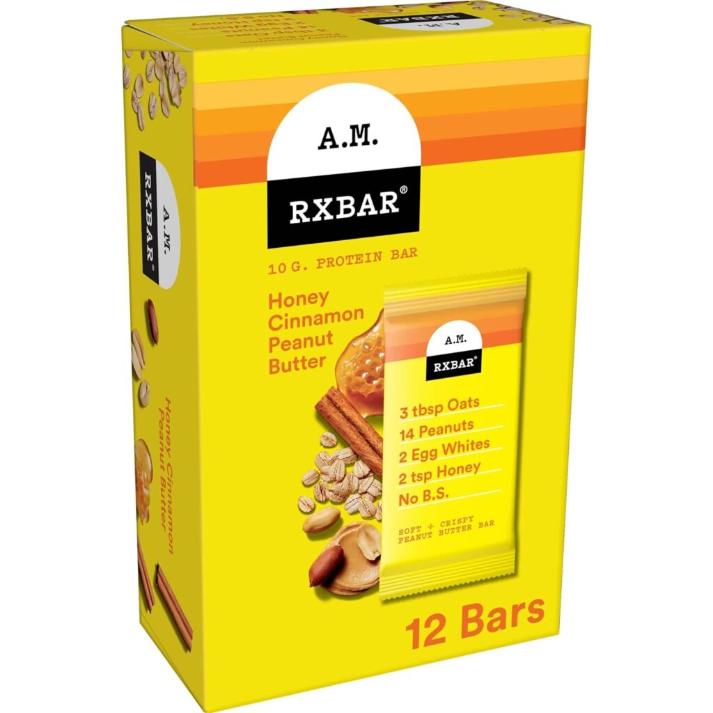 A.M. RXBar Honey Cinnamon spokeasy amazon grocery bar none tired of bars blog post