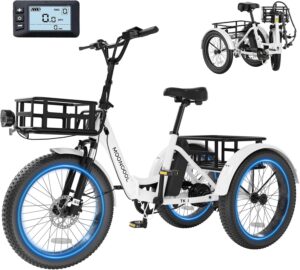MONCOOL Electric Adult Tricycle spokeasy amazon shop store Adult Tricycles page Adaptive Bikes page