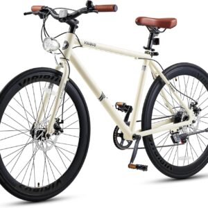 VIRIBUS Men's Hybrid Bicycle spokeasy amazon shop store SpokEasy store Bicycles page Hybrids page Burrito Day blog post