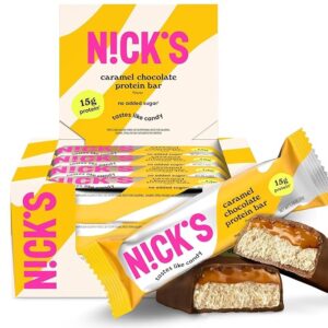 Nick's Chocolate-Caramel Protein Bar spokeasy amazon shop store Bar None page Miscellaneous Bars I-P