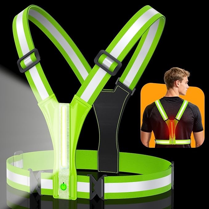 Cuvccn LED Reflective Vest spokeasy amazon shop store Luggage & Electronics page Electronics page Reflective Gear page