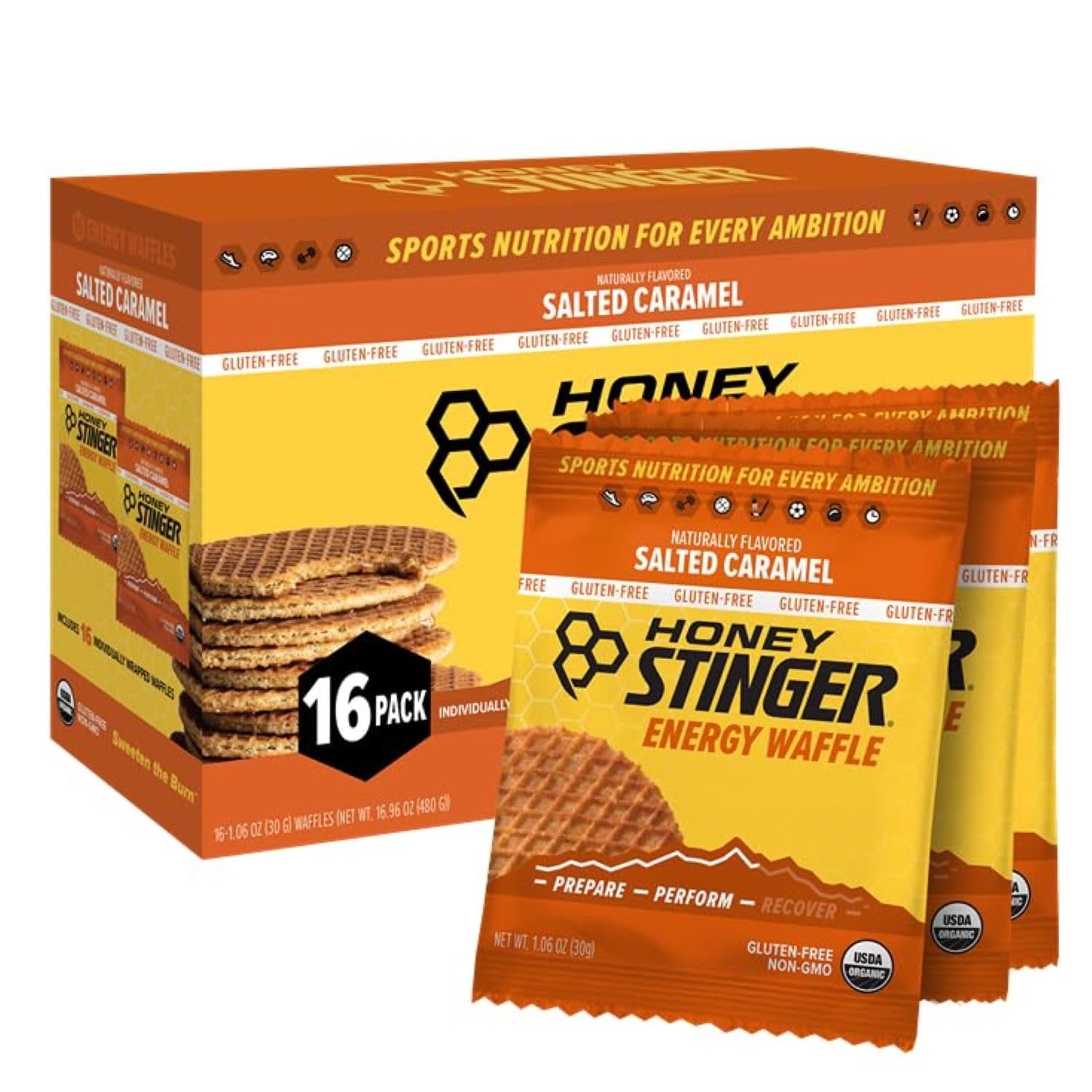 Honey Stinger Gluten-Free Salted-Caramel spokeasy amazon shop store Grocery page General Grocery page Pantry page