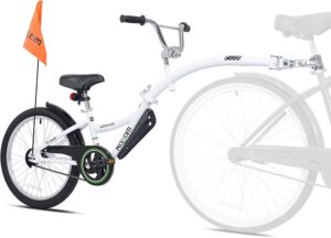 KaZAM Co-Pilot Bike Trailer spokeasy amazon shop store Bicycles page Seen Heard Tandem page For Kids page Kids Bikes page Unofficial Summer blog post