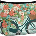 Bicycle Flower Cosmetic Bag spokeasy amazon shop store SpokEasy Store page Boutique page In the Bag page